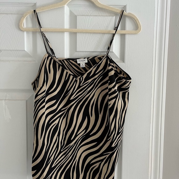 J Crew Tan and Black Zebra Cami - Picture 3 of 6